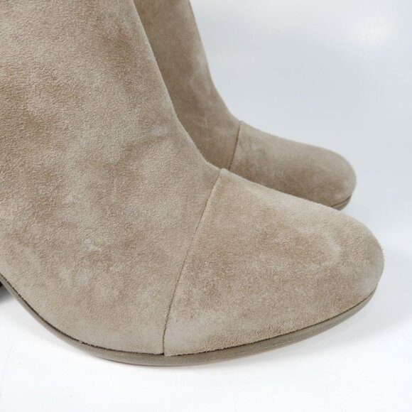 RAG & BONE Margot Ankle Boots Booties 40 9.5 10 Fringe Beige Suede Dual Zip NEW - Picture 6 of 12